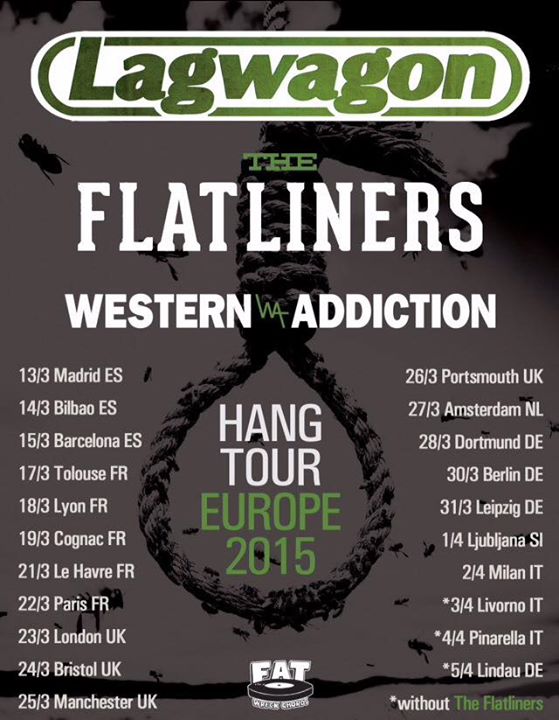 Lagwagon - European 2015 Tour - poster