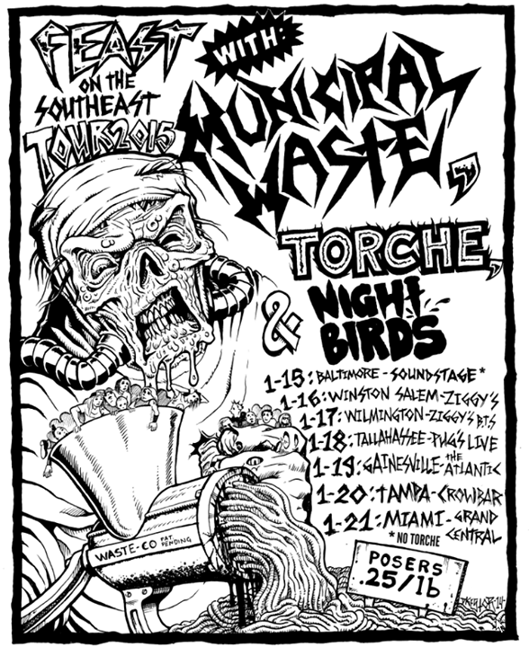 Municipal-Waste-Feast-On-The-Southeast-Tour-poster