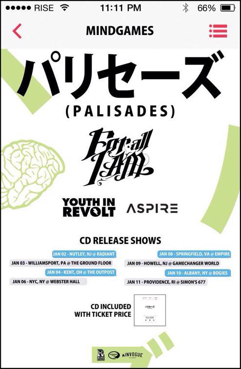 Palisades-Mindgames-Release-Tour-poster