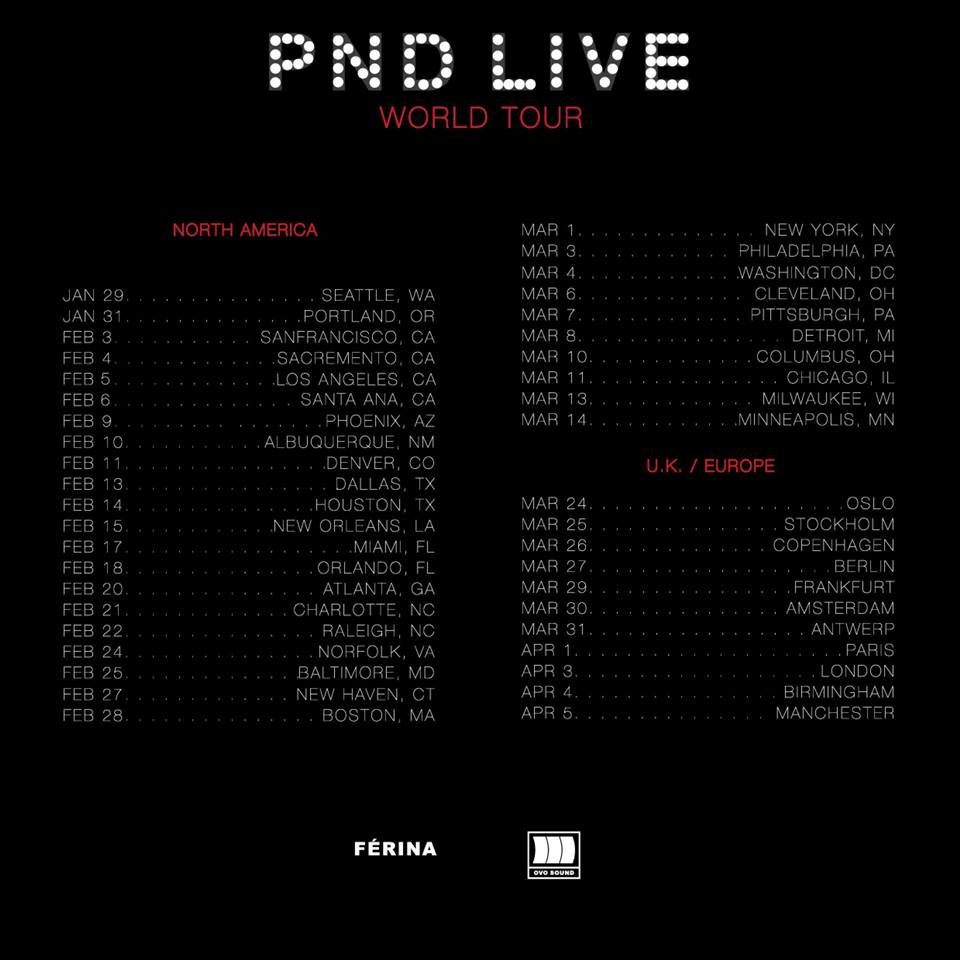 PartyNextDoor - PND Live World Tour - poster