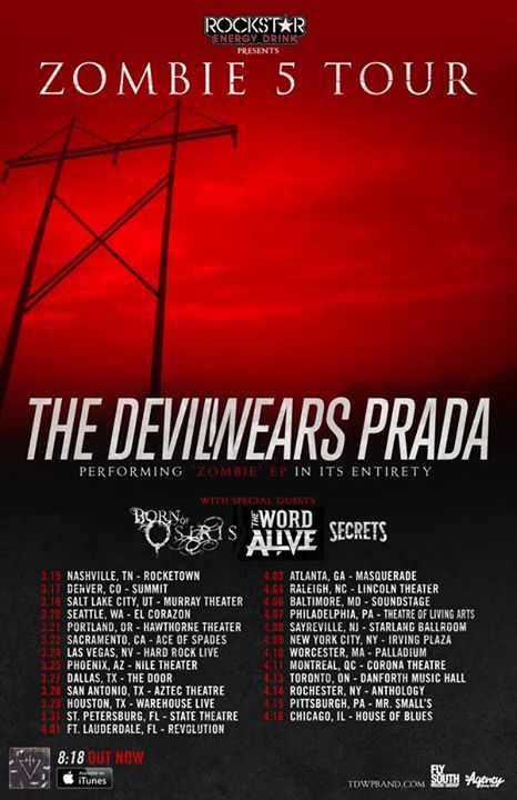 The-Devil-Wears-Prada-Zombie-5-Tour-poster