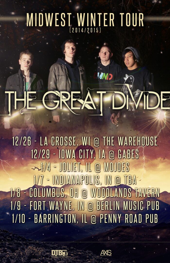 The Great Divide - Updated tour poster