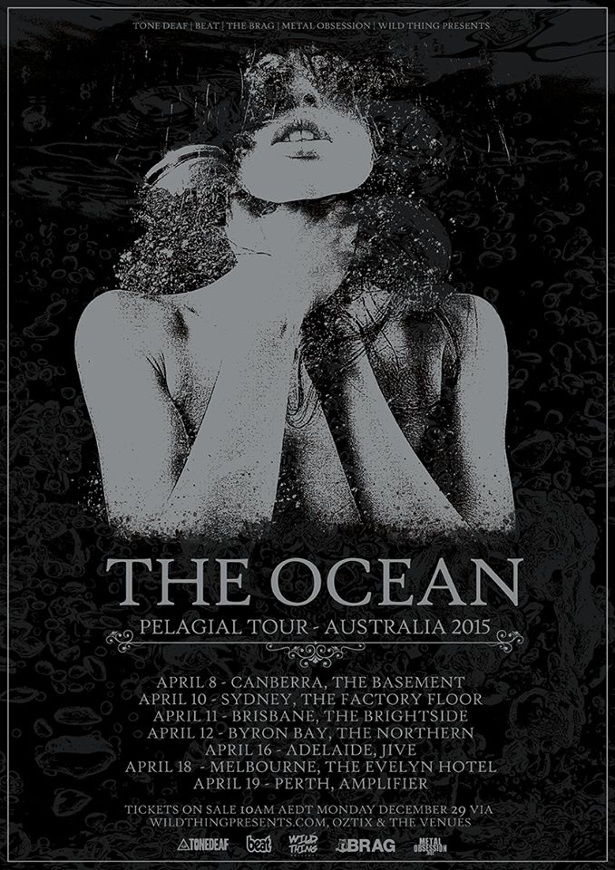The Ocean - Australia Tour 2015 - poster