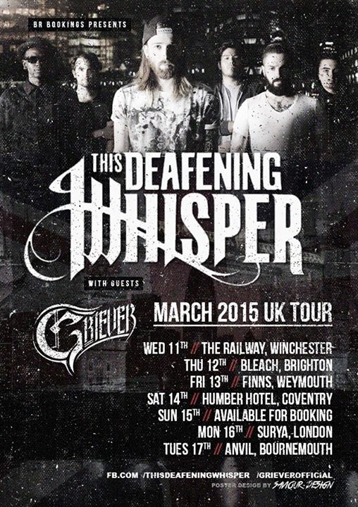 This Deafening Whisper - March UK Tour - poster
