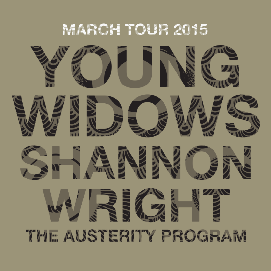 Young Widows - March U.S. Tour 2015 - poster