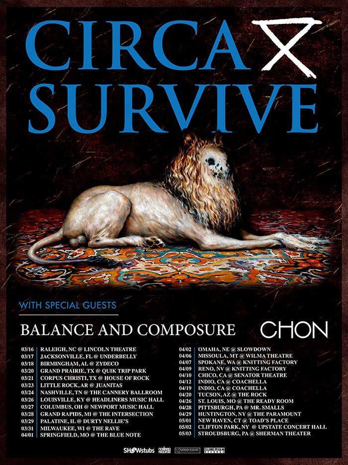 Circa Survive - Spring U.S. Tour 2015 - poster