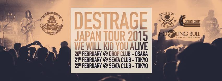 Destrage - Japan Tour 2015 - poster