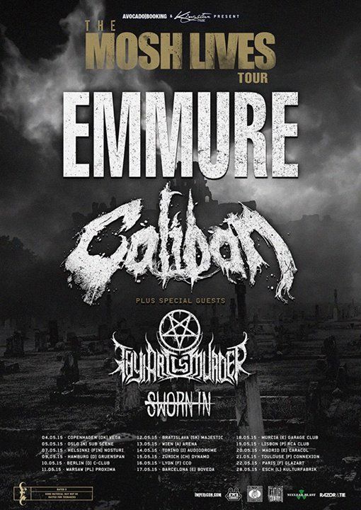 Emmure - The Mosh Lives Tour Europe - poster