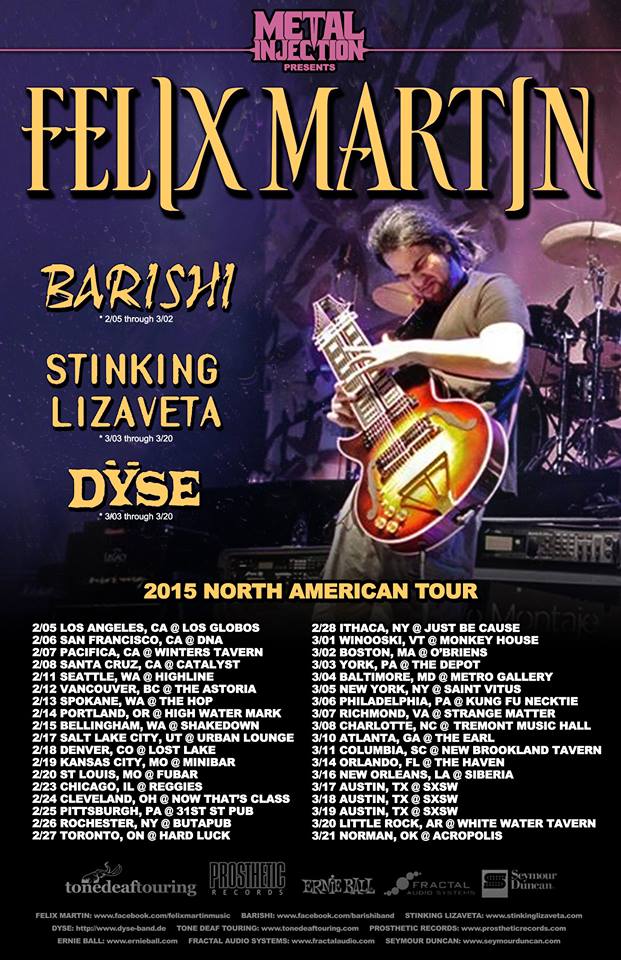 Felix Martin - 2015 North American Tour - poster