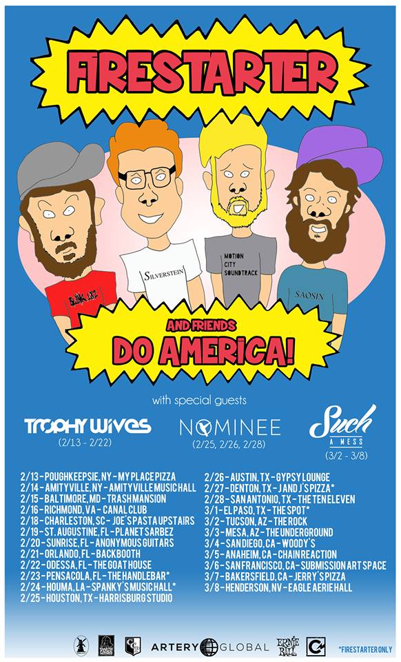 Firestarter - U.S. Winter Tour 2015 - poster