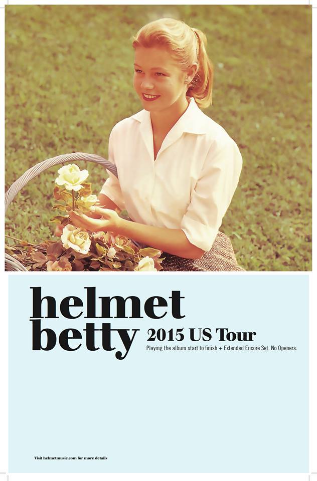 Helmet - Bettey 2015 U.S. tour - poster