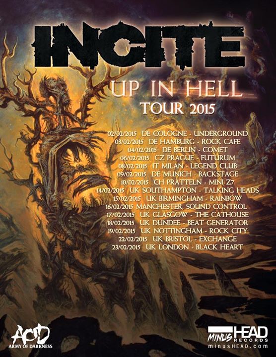 Incite - Up In Hell World Tour - Poster