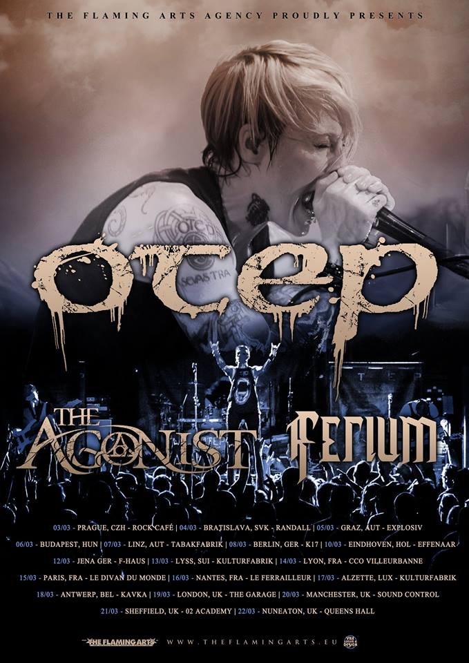 Otep - European Tour March 2015 - poster