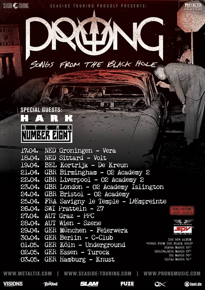 Prong - Spring European Tour - poster