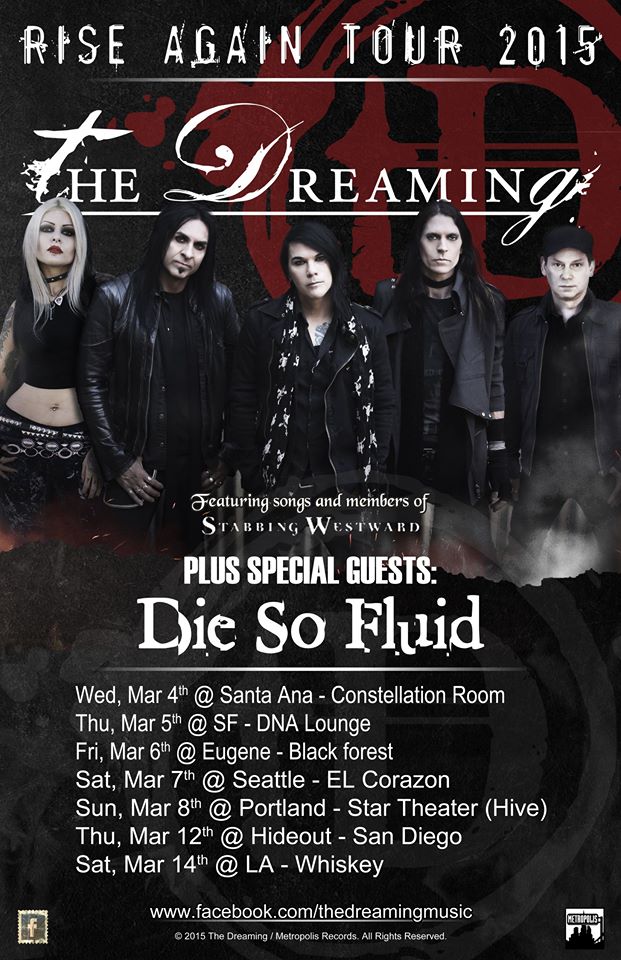 The Dreaming - Rise Again Tour 2015 - poster
