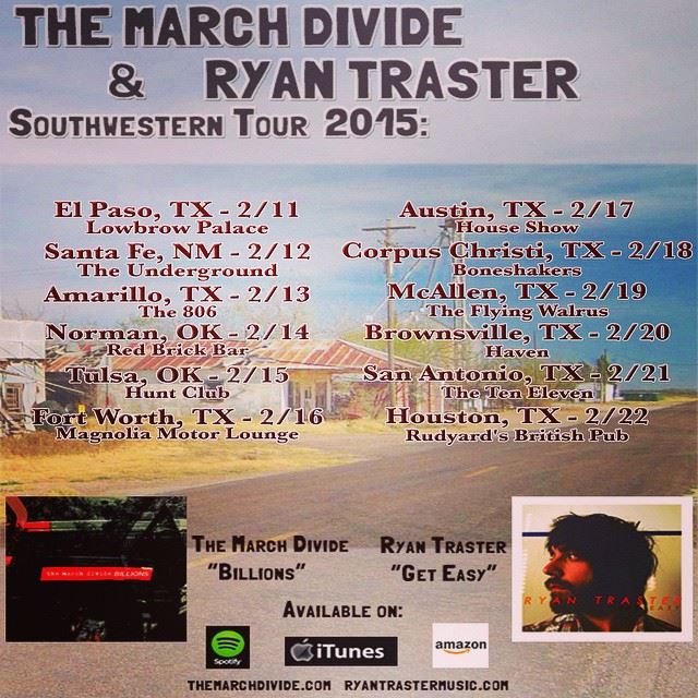 The March Divide - Southwestern tour - poster