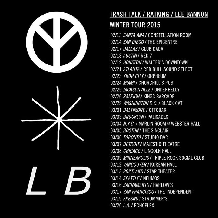 Trash Talk - U.S. Winter Tour With Ratking And Lee Bannon - poster