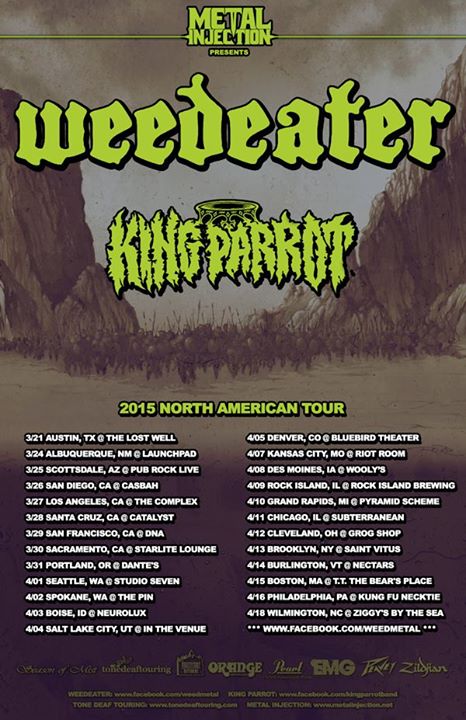 Weedeater - 2015 North American Tour - poster