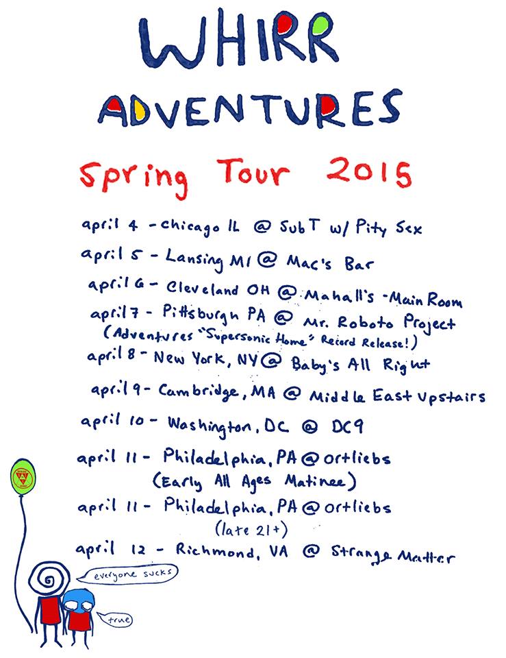 Adventures - Spring Tour - 2015 - Poster