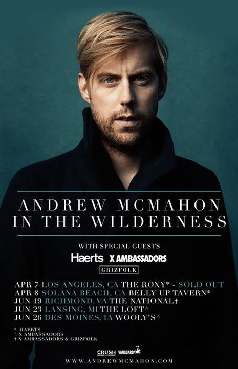 Andrew McMahon - U.S. Spring Tour 2015 - poster