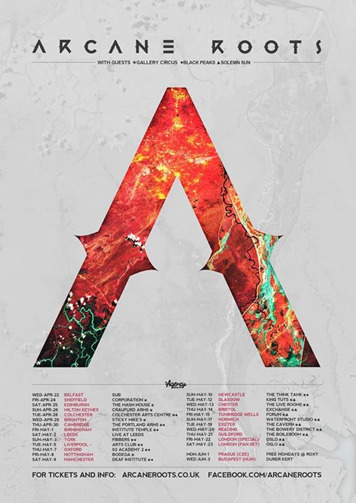 Arcane Roots - UK Tour - 2015 - Poster