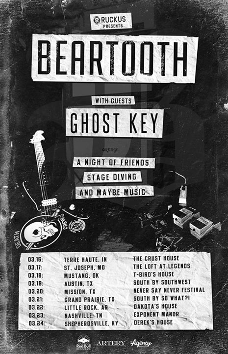 Beartooth - U.S. Tour 2015 - poster