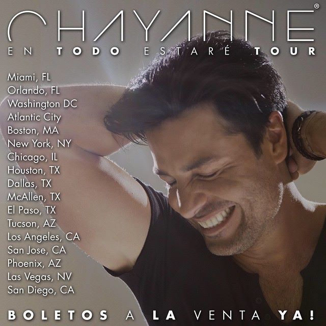 Chayanne  - U.S. Tour - 2015 - Poster