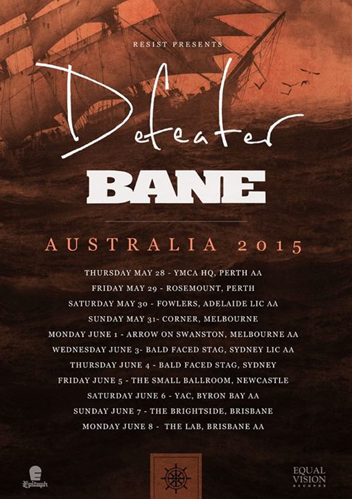 Defeater-Bane-Australia-Tour