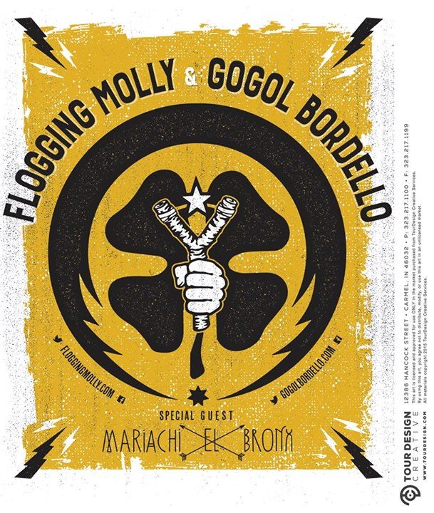 Flogging Molly - Coheadlining Tour With Gogol Bordello - poster