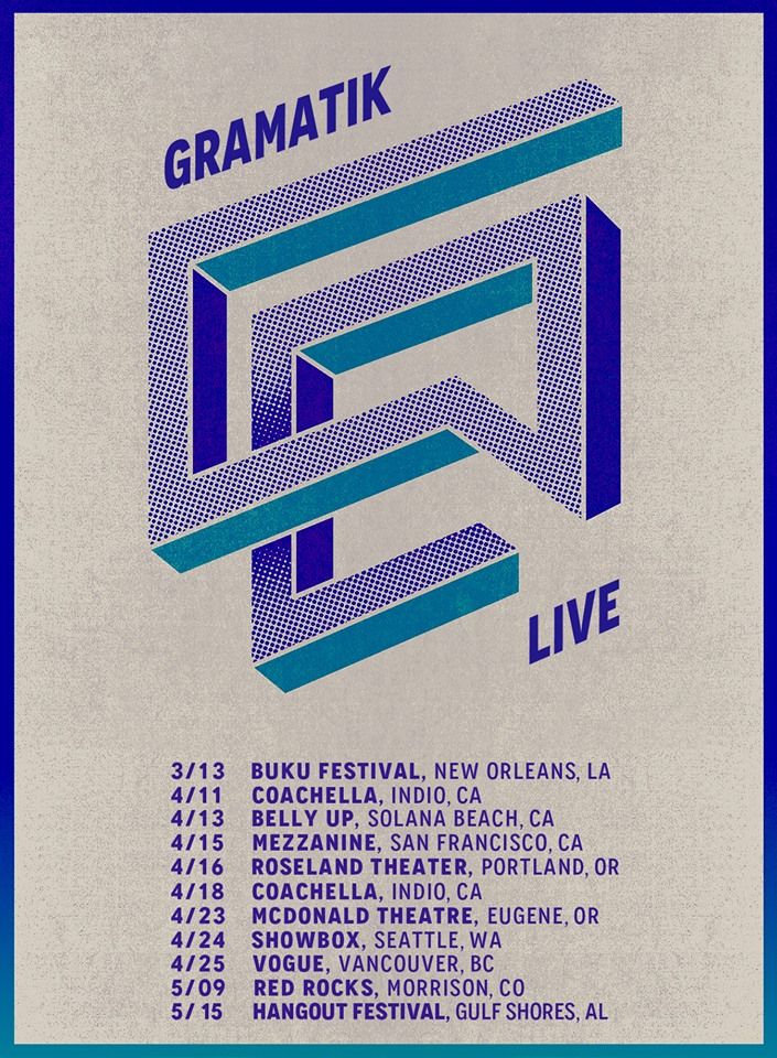 Gramatik - North American Spring 2015 Tour - poster