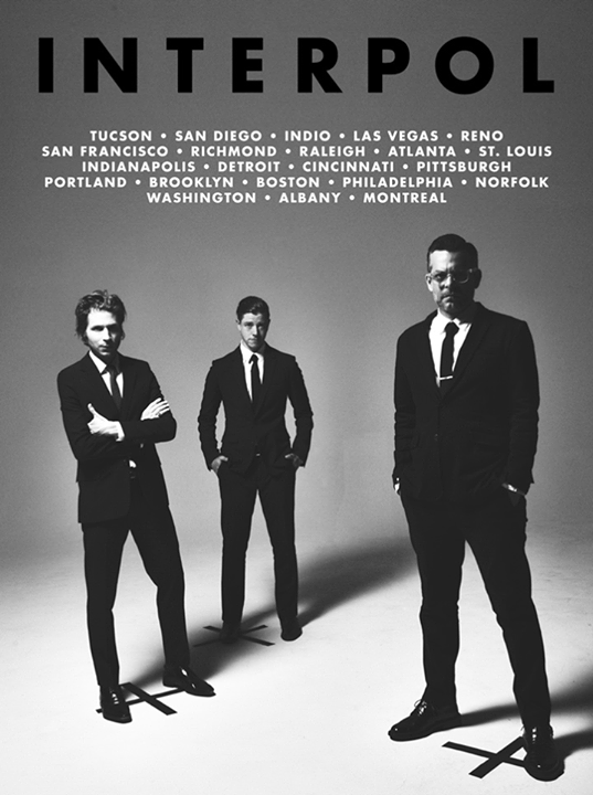 Interpol - North American Tour - poster