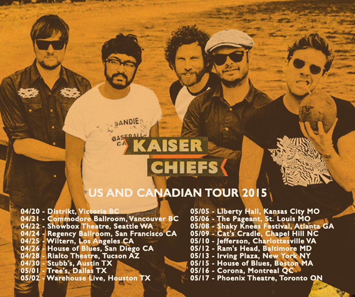 Kaiser Chiefs - North American Tour - poster