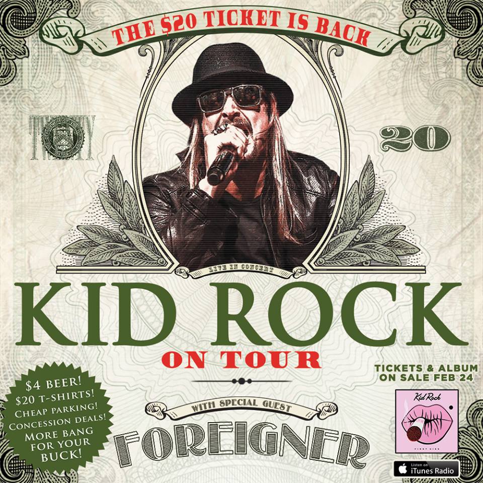 Kid Rock - Summer North American Tour - poster