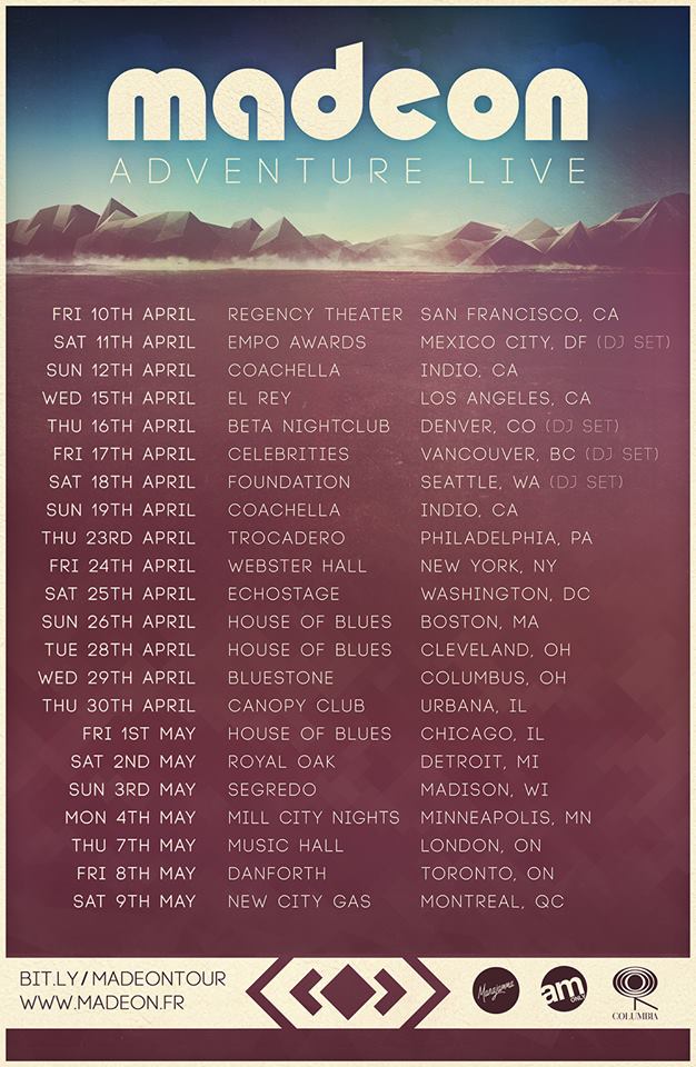 Madeon - Adventure Live Tour - poster