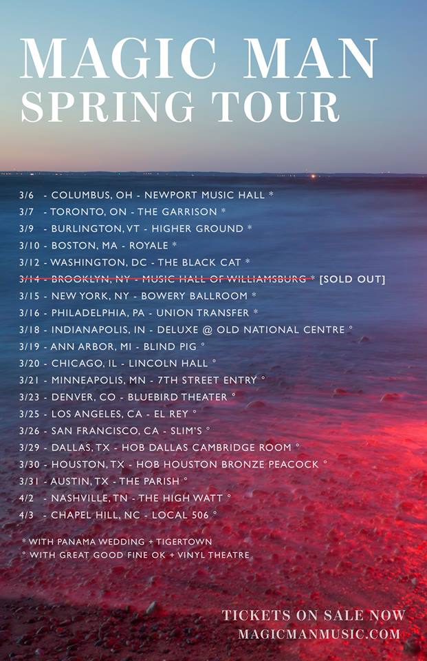 Magic Man - Spring North American Tour 2015 - poster