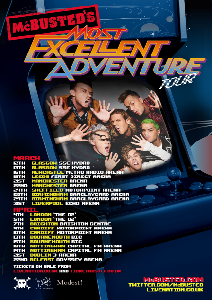 Mcbusted - McBusted's Most Excellent Adventure Tour - poster