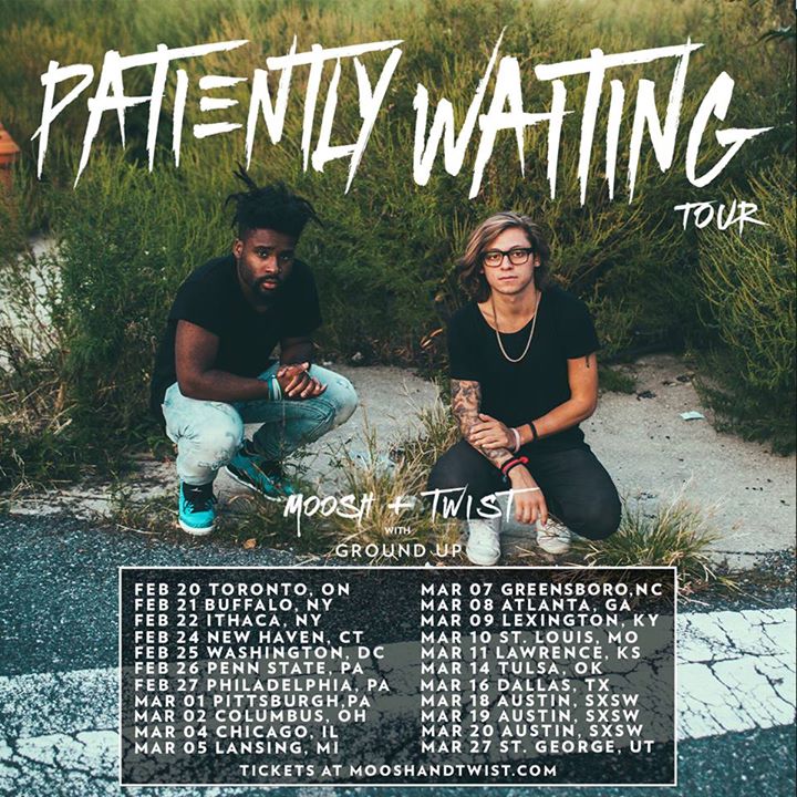 Moosh & Twist - Patiently Waiting Tour - poster