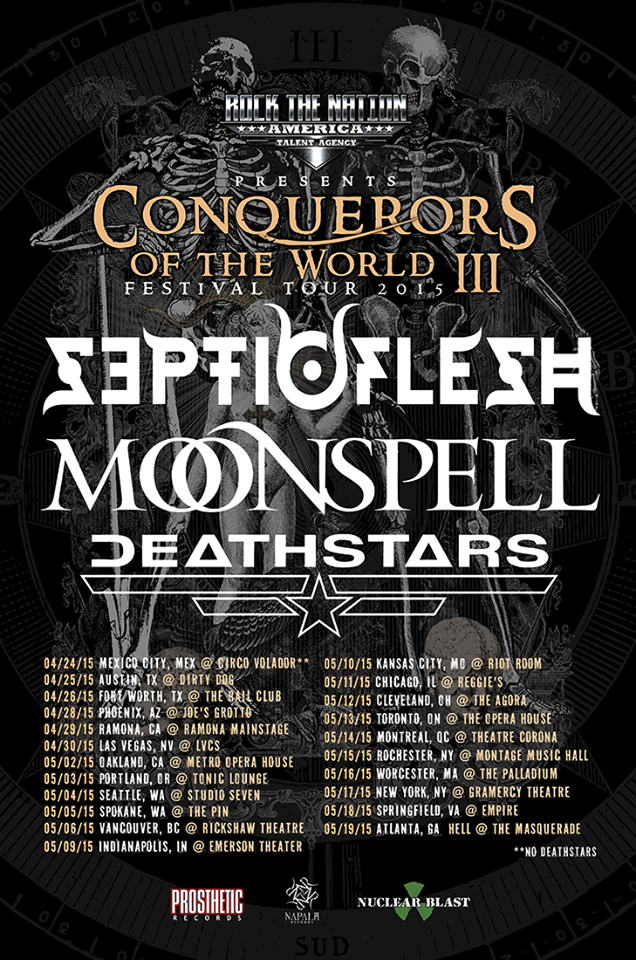 Septicflesh - Conquerors of the World III Tour - poster