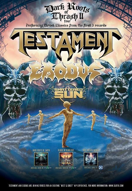 Testament - Dark Roots Of thrash II Tour - poster
