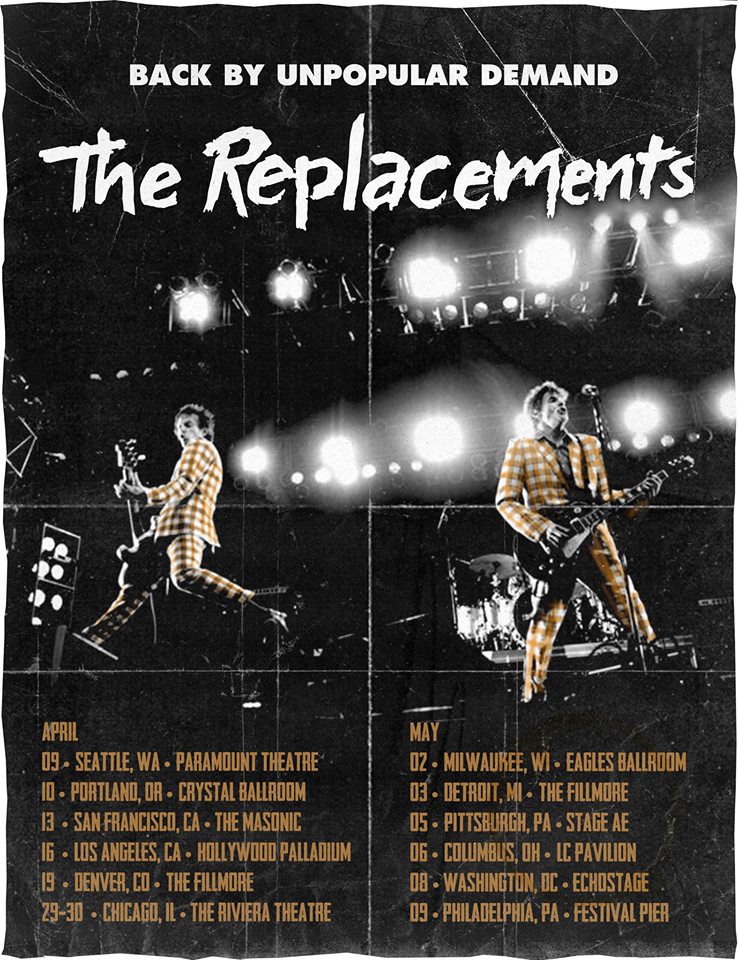 The Replacements - Back By Unpopular Demand Tour - Poster - 2015