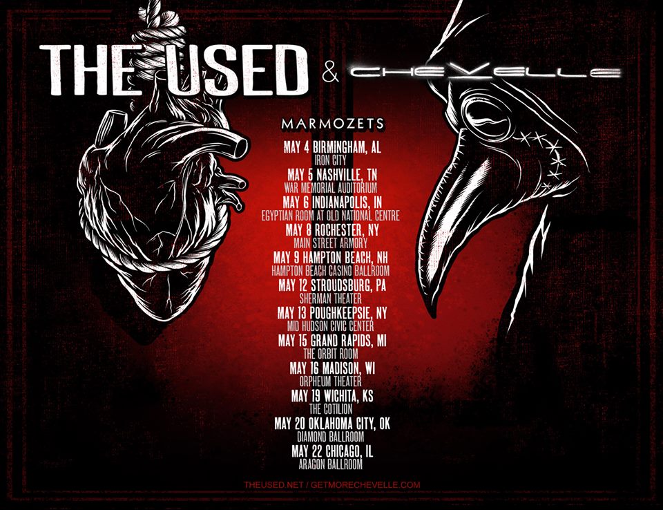 The Used - Co-Headlining Tour with Chevelle - poster