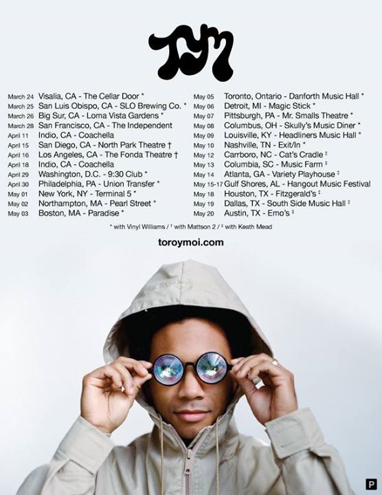 Toro y Moi - North American Tour - poster