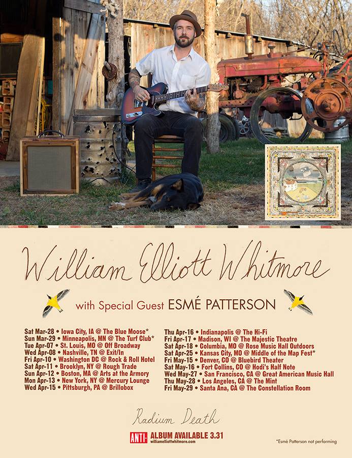 William Elliott Whitmore - U.S. Tour - Poster - 2015