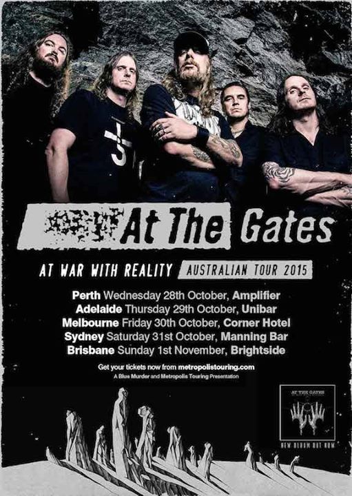 At The Gates - At War With Reality Australian Tour - Poster - 2015