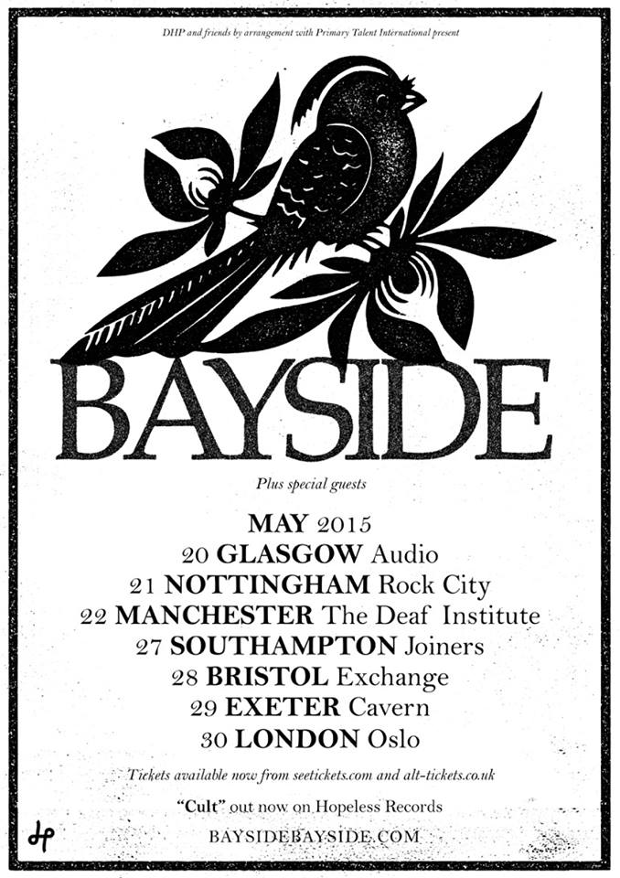 Bayside - UK Tour 2015 - poster