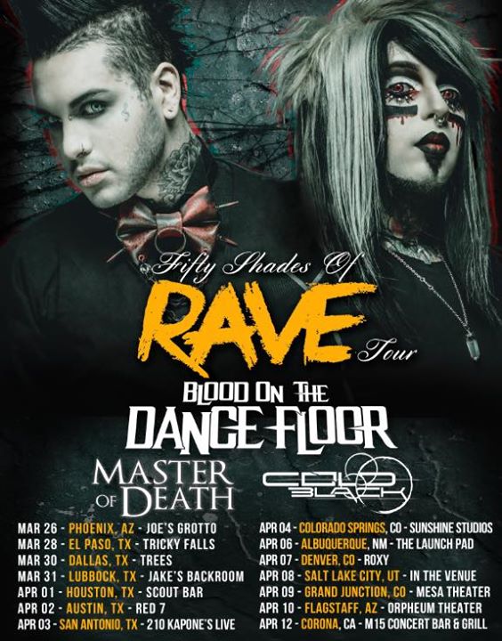 Blood On the Dance Floor - Fifty Shades Of Rave Tour - poster