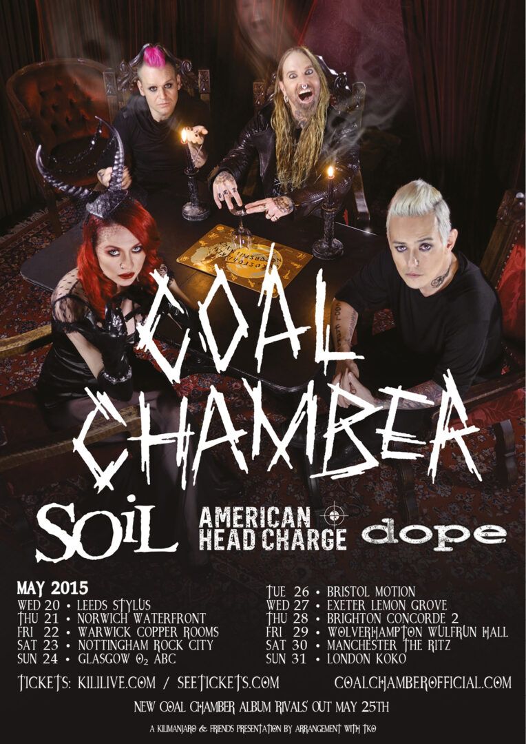 Coal Chamber - UK tour 2015 - poster