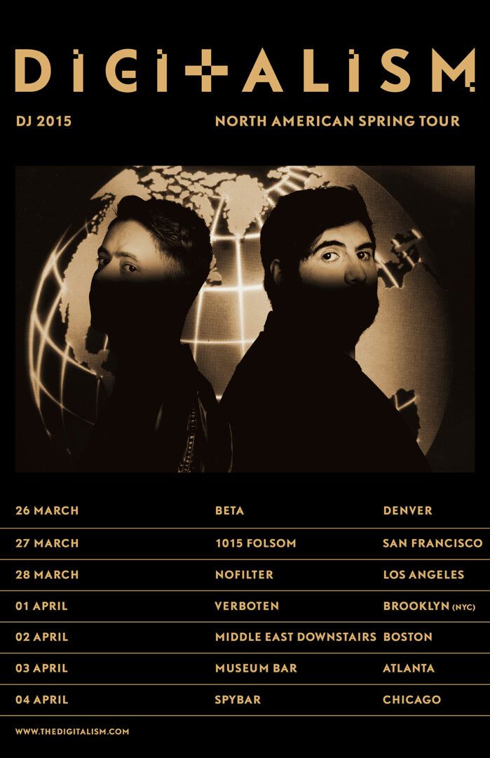 Digitalism - Spring U.S. Tour 2015 - poster