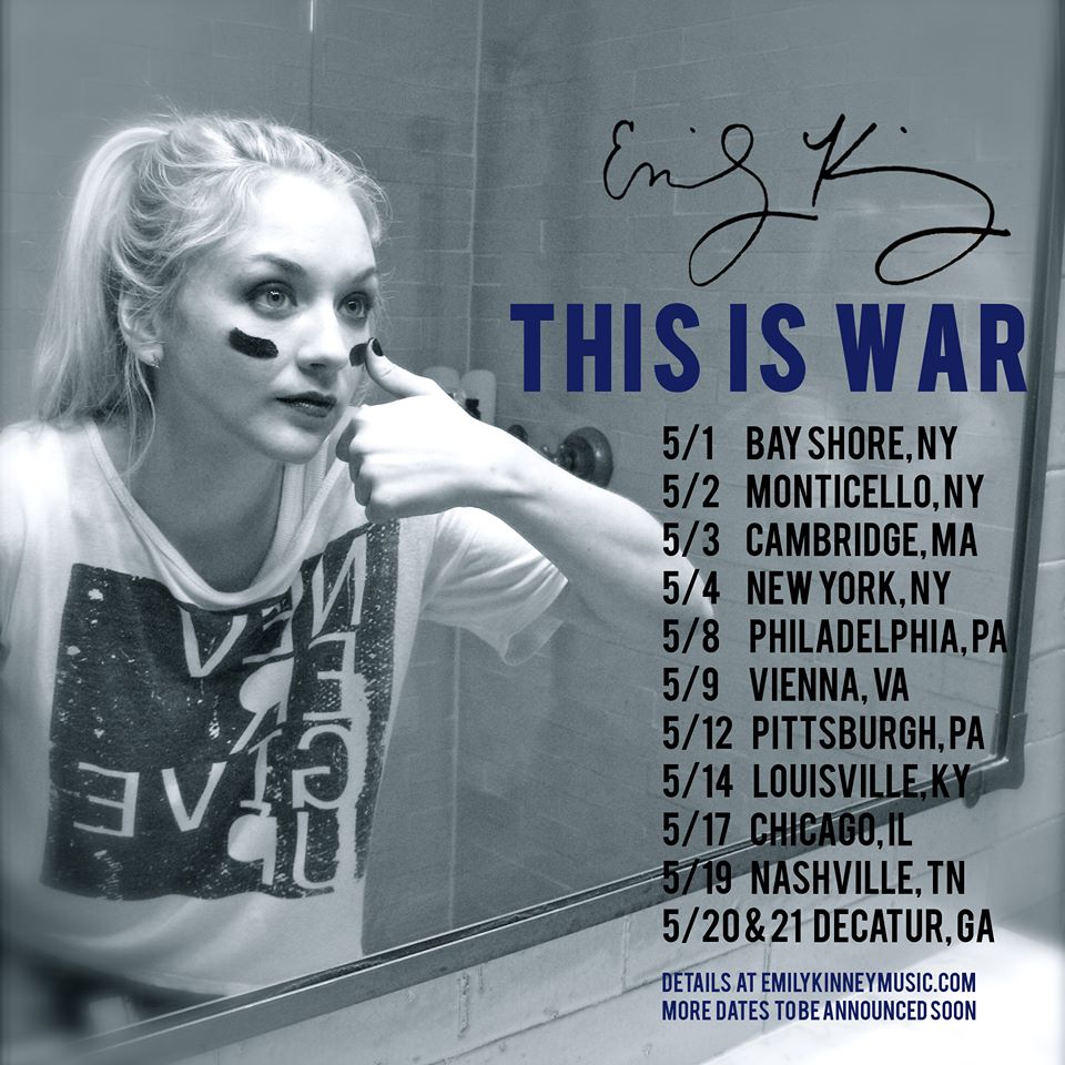 Emily Kinney - This is War Tour - poster