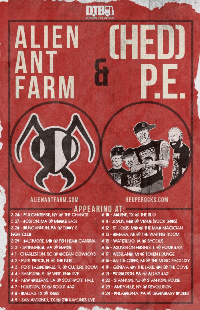 First Decree - Alien Ant Farm U.S. Tour - Poster - 2015